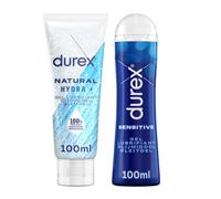 DUREX - Lot de 2 Lubrifiants - Natural Acide Hyaluronique - Sensitive 100 ml
