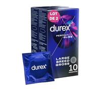 Durex – Préservatifs Perfect Gliss – Extra lubrification – 10 pièces
