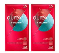 Durex - Lot de 20 Préservatif Feeling Extra Close Fit - 2 x 10 Préservatifs
