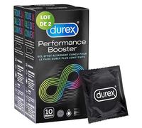 Durex Lot de 20 Préservatifs Performance Booster - 2x10 pièces