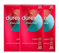Durex - Lot de 30 Préservatif Feeling Extra Close Fit - 3 x 10 Préservatifs