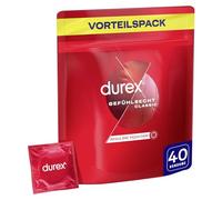Durex Lot de 40 préservatifs ultra doux, pour une sensation intense et de bien-être