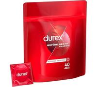Durex Lot de 40 unités - Préservatifs lubrifiés