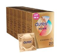 Durex - Lot de 6 boîtes de Préservatifs - Nude x20