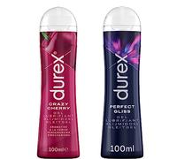Durex - Lubrifiant Sexuel Comestible Crazy Cherry 100ml et Perfect Gliss 100ml