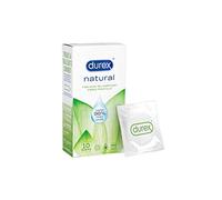 Durex NATURAL - 10 Préservatifs Fins et Lubrifiés à base d'eau