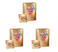 Durex Nude - 20 Préservatifs pour Homme - Ultra Fins - Taille Standard (Lot de 3)