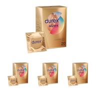 Durex Nude - 20 Préservatifs pour Homme - Ultra Fins - Taille Standard (Lot de 4)