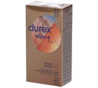 Durex Nude Préservatifs Sensation Peau Contre Peau Extra Fin XL 10 Pièces