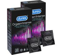 Durex Orgasm’Intense Préservatifs Lubrifiés Gel Pour Elle 10 Préservatifs Promo 1+1 Gratuit