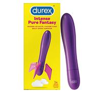 Durex Play Pure Fantasy Vibratore Stimolante per Donna, Velocità Regolabile, Bianco