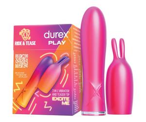 Durex Play Vibe & Tease vibromasseur avec stimulateur de clitoris 1 pcs