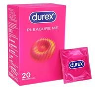 Durex Préservatifs Pleasure Me - 20 Préservatifs Perlés et Nervurés