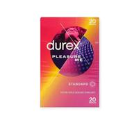 Durex Préservatifs Pleasure Me - 20 Préservatifs Perlés et Nervurés