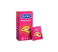 Durex Pleasuremax Préservatifs Homme avec Reliefs et Nervures Stimulant XLei Extra Lubrifiés Extra Stimulants Pour Lui Plaisir Intense 12 Pièces