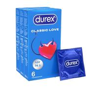 Durex préservatifs Love - 3 packs de 6 Préservatifs (18 Préservatifs)