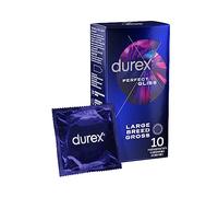 Durex – Préservatifs Perfect Gliss – Extra lubrification – 10 pièces