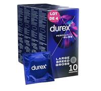 Durex - Préservatifs Perfect Gliss - 4x10 Préservatifs Extra Lubrifiés