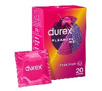Durex Préservatifs Pleasure Me - 20 Préservatifs Perlés et Nervurés