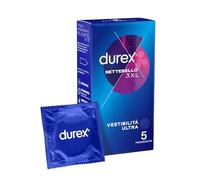 Durex Préservatifs Settebello 3XL, 5 Prophylactiques Extra-Large