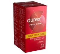 Durex - préservatifs ultra fins - sensation naturelle - pack 2x12