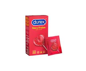 Durex SEXY FRAISE - 10 Préservatifs Parfumés