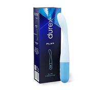 Durex Vibromasseur mince, silencieux et étanche avec 8 modes de vibration dont mode climax, vibromasseur point G petit (batterie incluse)