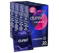 Durex YOU & ME - 40 Préservatifs - Retardant et Stimulant - Lot de 4 x 10 pièces