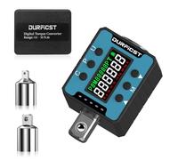 DURFICST ynamométrique numérique, adaptateur dynamométrique numérique 1/2" avec alarme sonore et lumineuse, clés dynamométriques numériques, plage 0,9 à 30 N.m, convient pour voitures, vélos