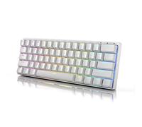 Durgod - HK Venus RVB - Clavier mécanique de Gaming - Configuration 60% - USB Type C - Châssis en aluminium (Rouge et blanc)
