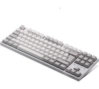 DURGOD Taurus K320 TKL Clavier Mécanique Gaming 88 Touches Double Shot PBT USB Type C ISO UK (Blanc, Cherry Mx Noir)