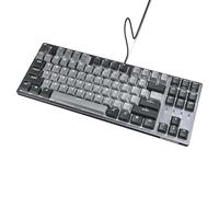 Durgod Taurus K320 TKL Clavier Mécanique - Rétro-éclairage, 87 Touches Tenkeyless, US Layout, Câble USB C, Touches Doubleshot PBT, Touches Programmables, NKRO, Windows & Mac (Cherry MX Speed Silver, Corona)