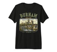 Durham, Angleterre, Tourisme Urbain Britannique Vintage, Durham T-Shirt Haut de Gamme