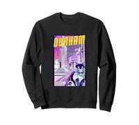 Durham Chat Rétro Anime Paysage Urbain North Carolina USA Sweatshirt