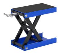 DURHAND Béquille de Levage Pliable et Antidérapante en Acier et Caoutchouc, 41.5x23.5x10-37 cm, Bleu et Noir