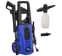 DURHAND Nettoyeur Haute Pression Puissance 150 Bars Max. débit 510 L/h Max, avec Roues, Moteur 1800W, câble 5m et Tuyau 6m, pour terrasse, Voiture, Jardin, 35 x 27 x 78 cm, Bleu