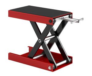 DURHAND Plateforme Élévatrice pour Moto Lève-Moto pour Cetre de Levage Réglable Charge Max. 500 Kg Noir Rouge aosom france
