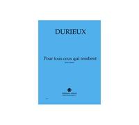 Partitions Classique Jobert Durieux Frederic - Pour Tous Ceux Qui Tombent - Piano Piano