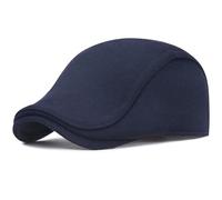DURINM Beret Homme d'hiver avec Pliable Cache-Oreilles Coupe-Vent Casquette Plate Homme Classique Ajustable Souples Chapeau Herringbone avec Gatsby Vintage pour Automne et Hiver