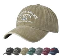 DURINM Casquette de Baseball, Coton Anti-Soleil Baseball Cap pour Femme Homme Pas Facile à Déformer, Cap Réglable Circonférence de 56-60cm