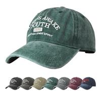 DURINM Casquette de Baseball, Coton Anti-Soleil Baseball Cap pour Femme Homme Pas Facile à Déformer, Cap Réglable Circonférence de 56-60cm