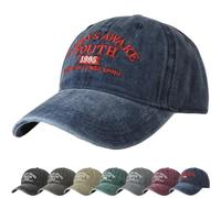 DURINM Casquette de Baseball, Coton Anti-Soleil Baseball Cap pour Femme Homme Pas Facile à Déformer, Cap Réglable Circonférence de 56-60cm