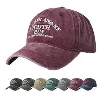 DURINM Casquette de Baseball, Coton Anti-Soleil Baseball Cap pour Femme Homme Pas Facile à Déformer, Cap Réglable Circonférence de 56-60cm