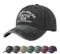 DURINM Casquette de Baseball, Coton Anti-Soleil Baseball Cap pour Femme Homme Pas Facile à Déformer, Cap Réglable Circonférence de 56-60cm