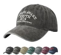 DURINM Casquette de Baseball, Coton Anti-Soleil Baseball Cap pour Femme Homme Pas Facile à Déformer, Cap Réglable Circonférence de 56-60cm