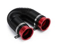 Durite Admission Air 76mm 3 Pouces Universel Flexible Moteur Voiture Tuyau D'admission d'air Froid Conduit D'entrée Tuyau d'alimentation avec Connecteur Bracket WLR-IMK15R Conduit D'admission d'air