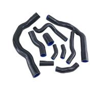 Durite Admission Air KIT TUYAUX Refroidissement RADIATEUR en Silicone pour BMW pour Mini pour Cooper S R52 R53 2001-2006 (10 Pièces) Rouge/Bleu/Noir Tuyau D'admission