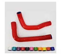 durite admission air Pour Chevy petit bloc pour Camaro SBC | Kit de durites de liquide de refroidissement de radiateur en silicone 1971-1988(Rouge)