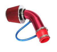 Durite Admission Air Système Universel D'admission D'air Froid Pour Voiture 76mm Kit Tubes À Induction Turbo En Aluminium Avec Entrée De Filtre Air Conique(Red)