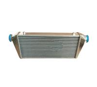 Durite Admission Air Tuyau D'admission Échangeur Turbo Universel en Aluminium À Montage Frontal 710 X 220 X 52 Mm Tube D'admission/Sortie Et Ailettes De 2,25 Pouces 57 Mm